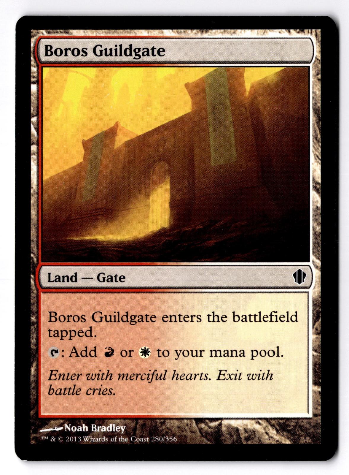 Boros Guildgate 280 Common Commander 2013 Magic: The Gathering Lightly Played