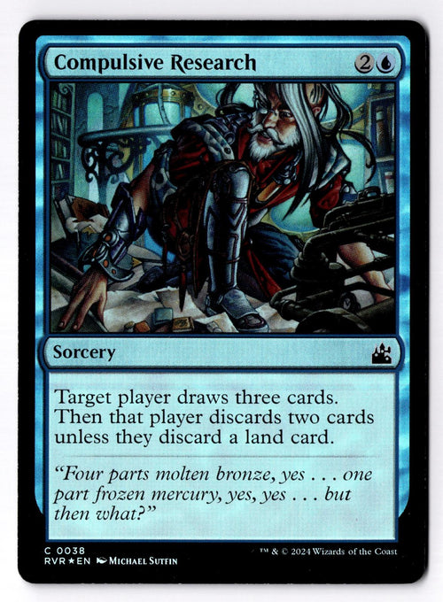Compulsive Research 38 Common Ravnica Remastered Magic: The Gathering Foil MP