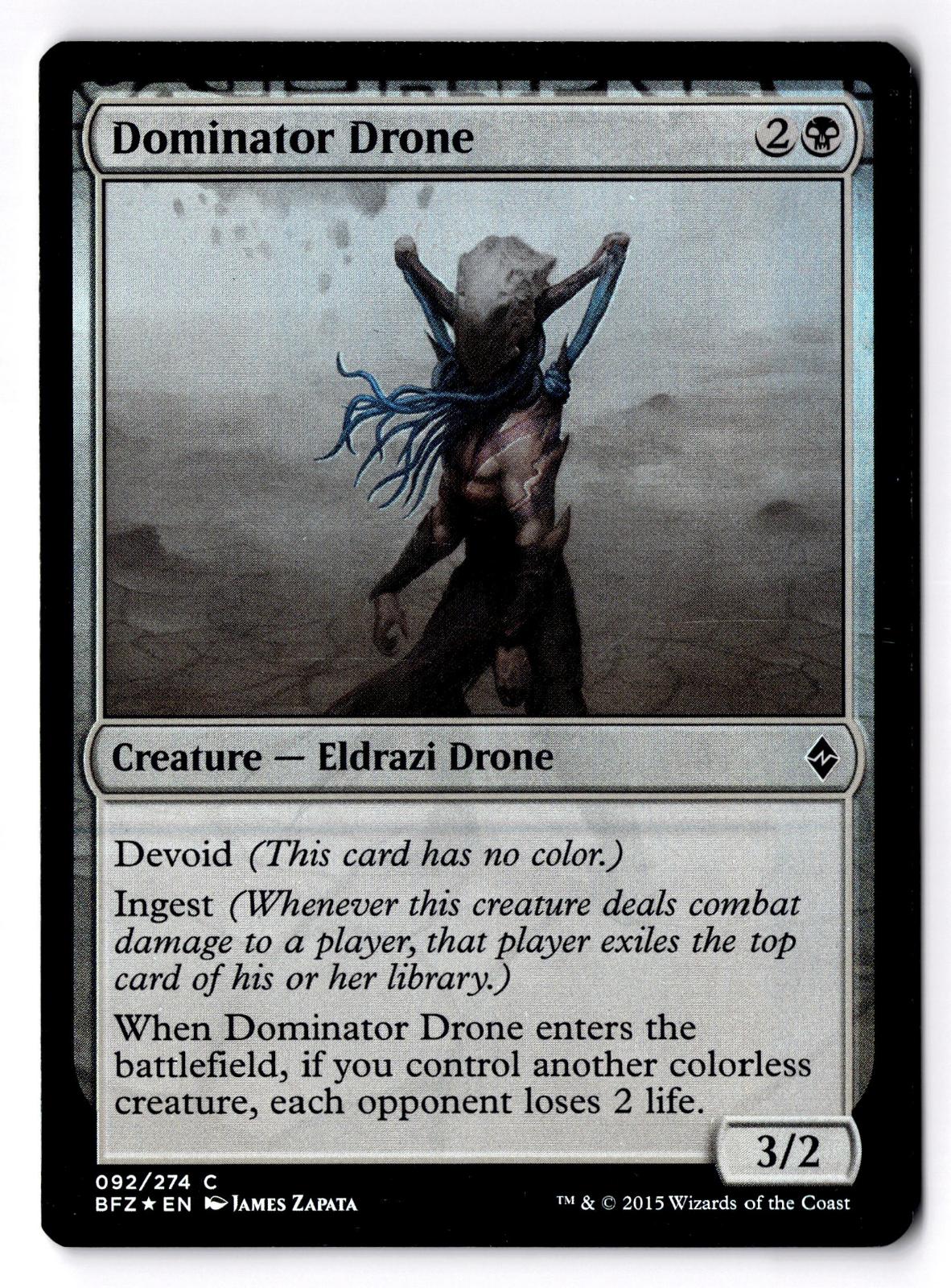 Dominator Drone 92 Common Battle for Zendikar Magic: The Gathering Foil MP