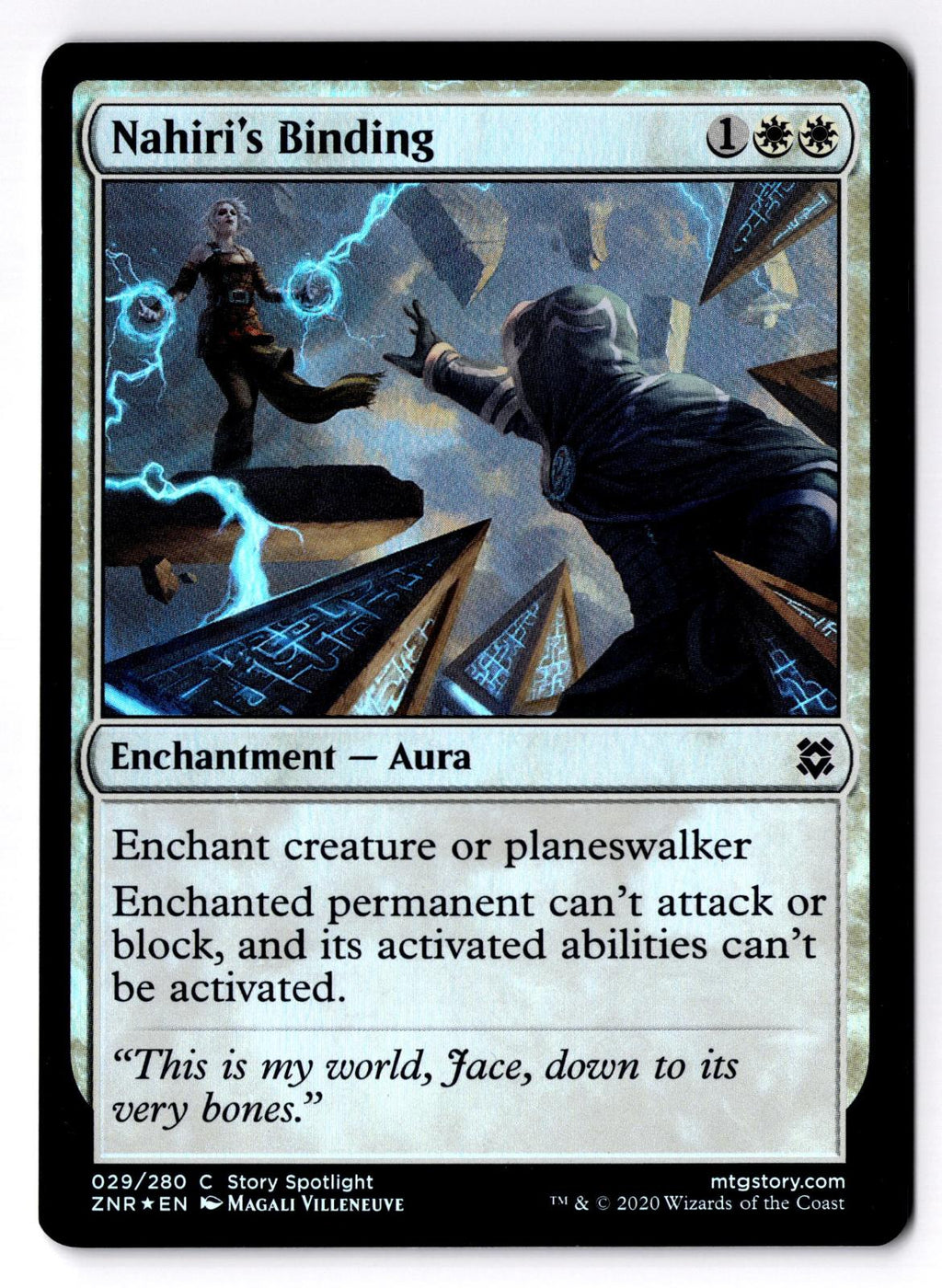 Nahiri's Binding 29 Common Zendikar Rising Magic: The Gathering Foil LP