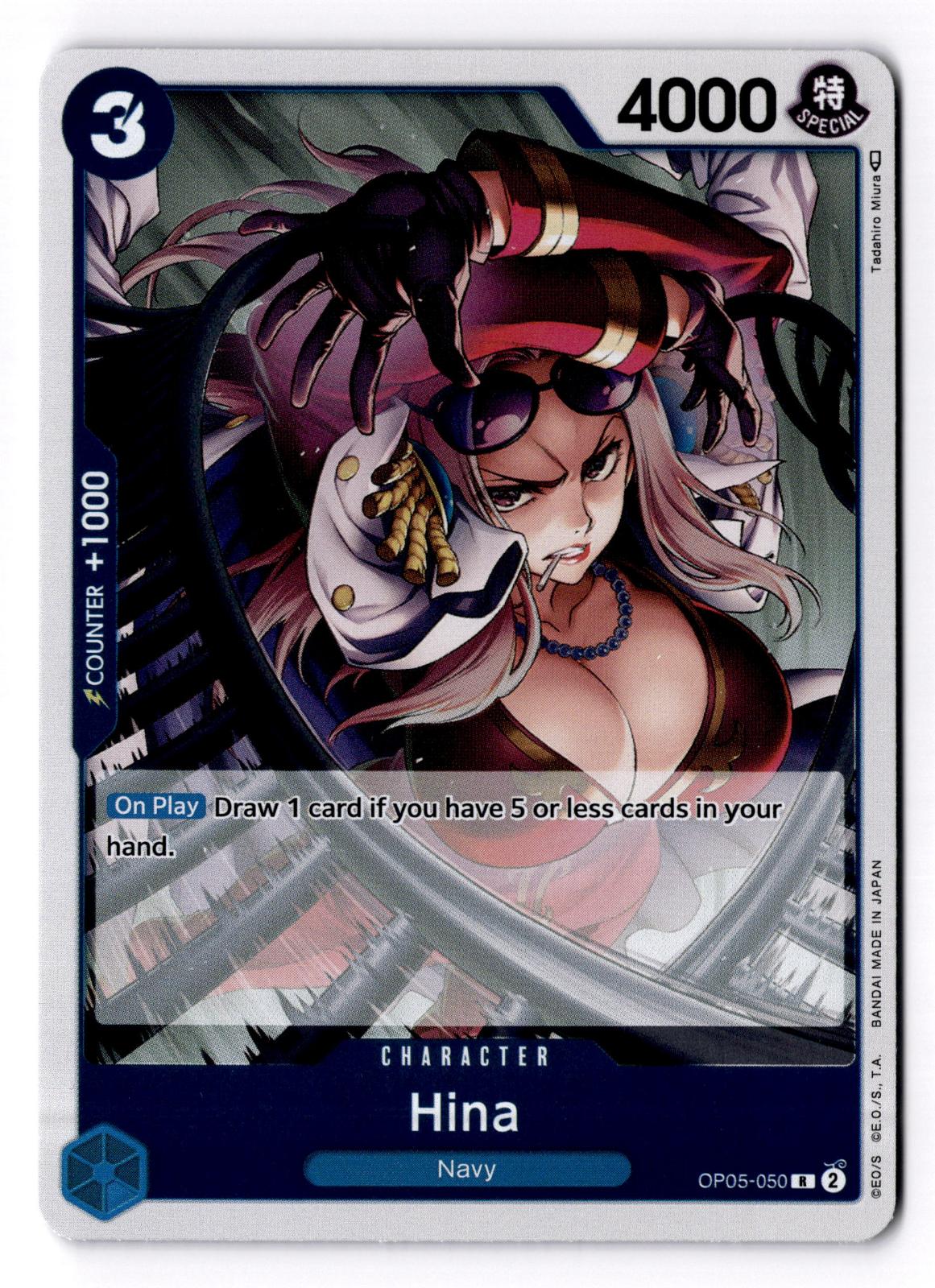 Hina OP05-050 Rare Awakening of the New Era One Piece Foil Near Mint