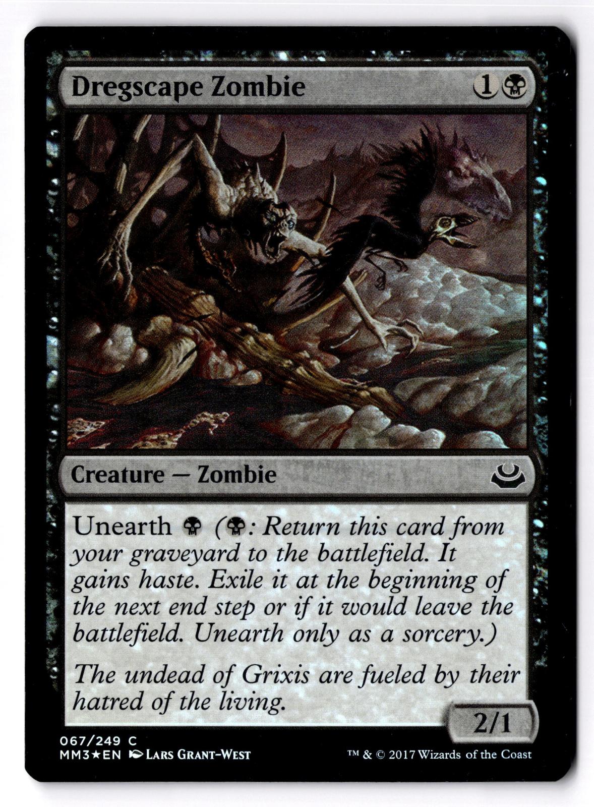 Dregscape Zombie 67 Common Modern Masters 2017 Magic: The Gathering Foil MP