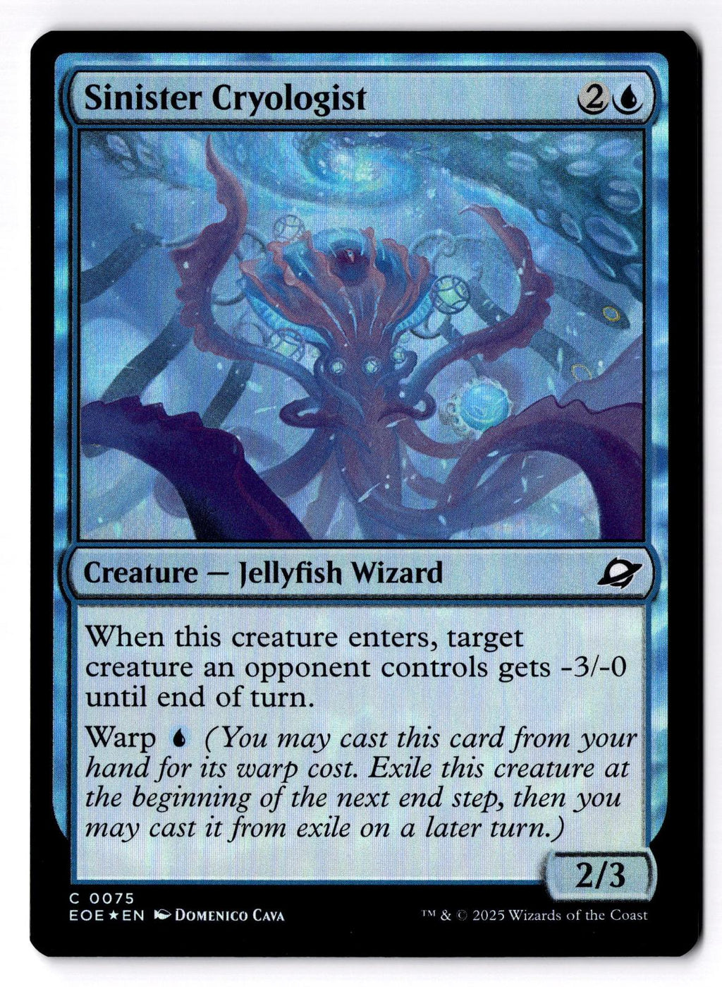 Sinister Cryologist 75 Common Edge of Eternities Magic: The Gathering Foil LP