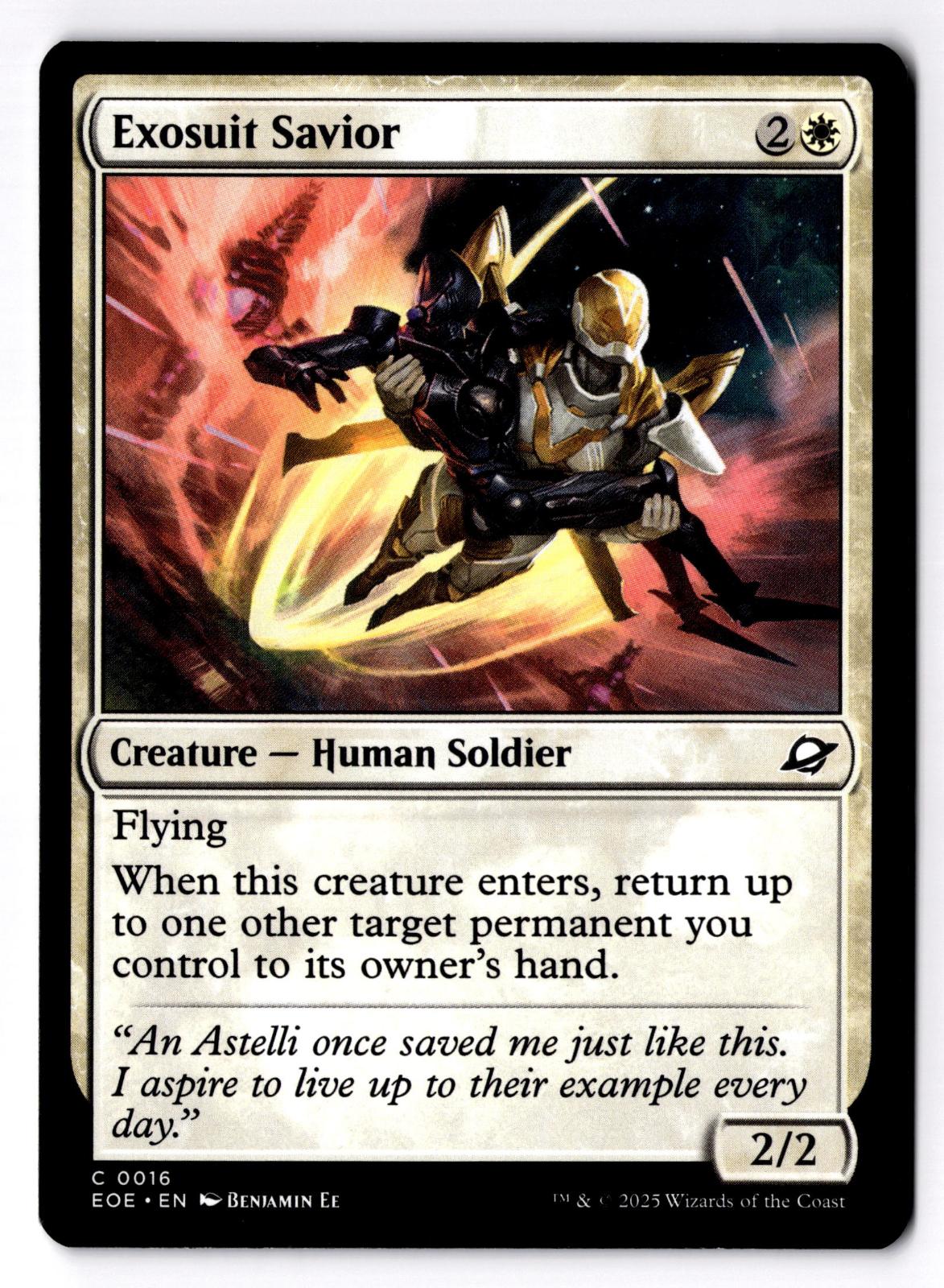 Exosuit Savior 16 Common Edge of Eternities Magic: The Gathering Lightly Played