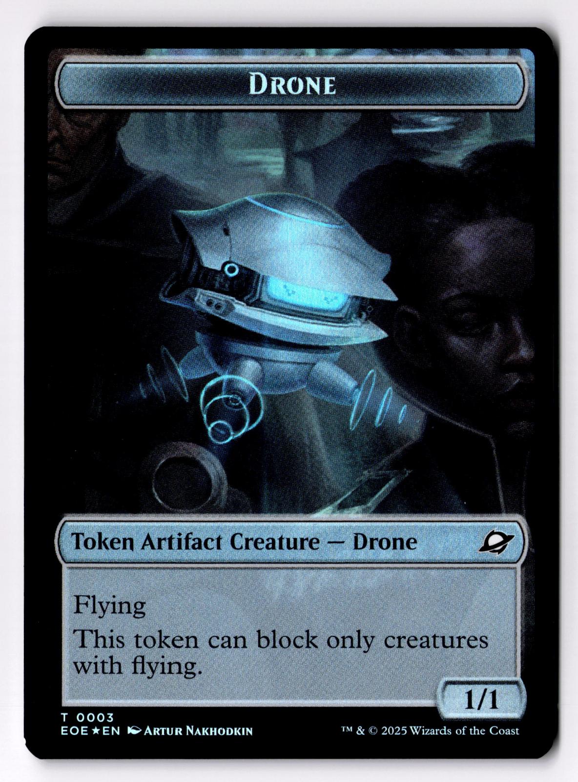 Drone // Lander (0006) Doubled-Sided Token 3 // 6 Magic: The Gathering Foil LP