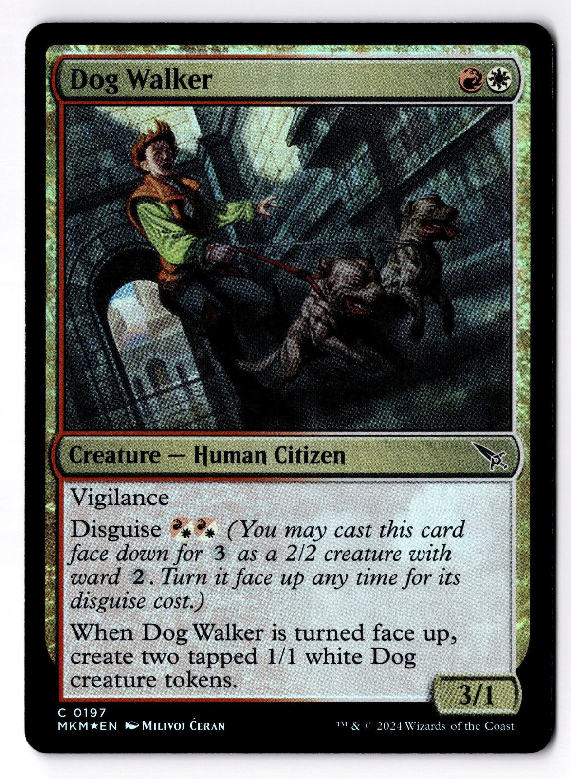 Dog Walker 197 Common Murders at Karlov Manor Magic: The Gathering Foil LP