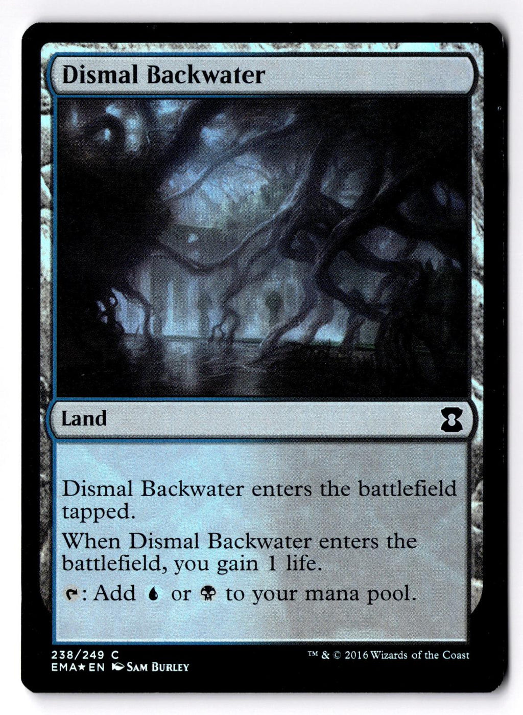 Dismal Backwater 238 Common Eternal Masters Magic: The Gathering Foil LP