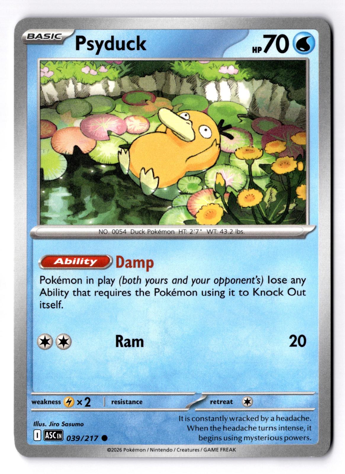 Psyduck 039/217 Common Ascended Heroes Pokemon Near Mint