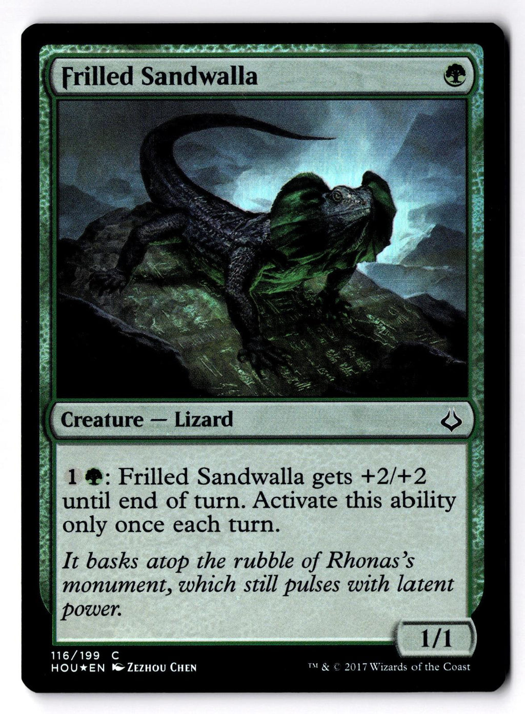 Frilled Sandwalla 116 Common Hour of Devastation Magic: The Gathering Foil LP