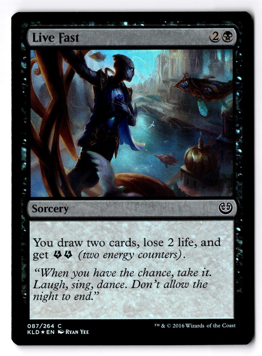 Live Fast 87 Common Kaladesh Magic: The Gathering Foil Lightly Played