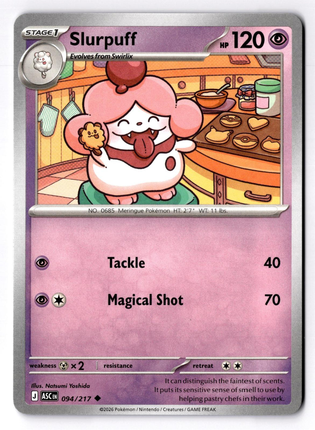 Slurpuff 094/217 Uncommon Ascended Heroes Pokemon Near Mint