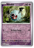 Woobat 032/091 Common Paldean Fates Pokemon Reverse Holo Near Mint