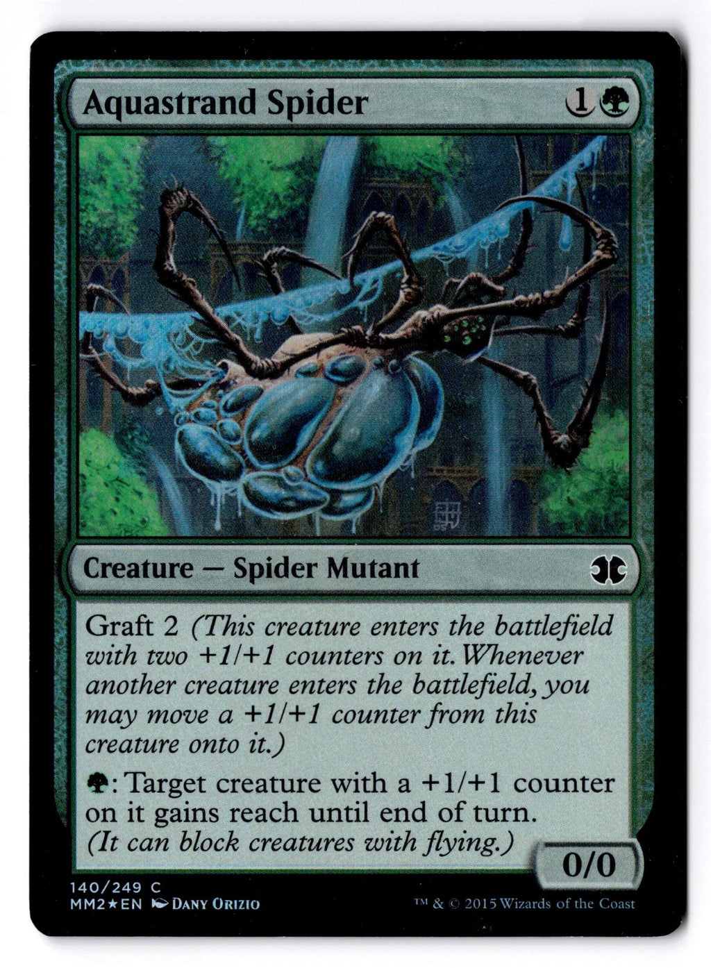 Aquastrand Spider 140 Common Modern Masters 2015 Magic: The Gathering Foil LP