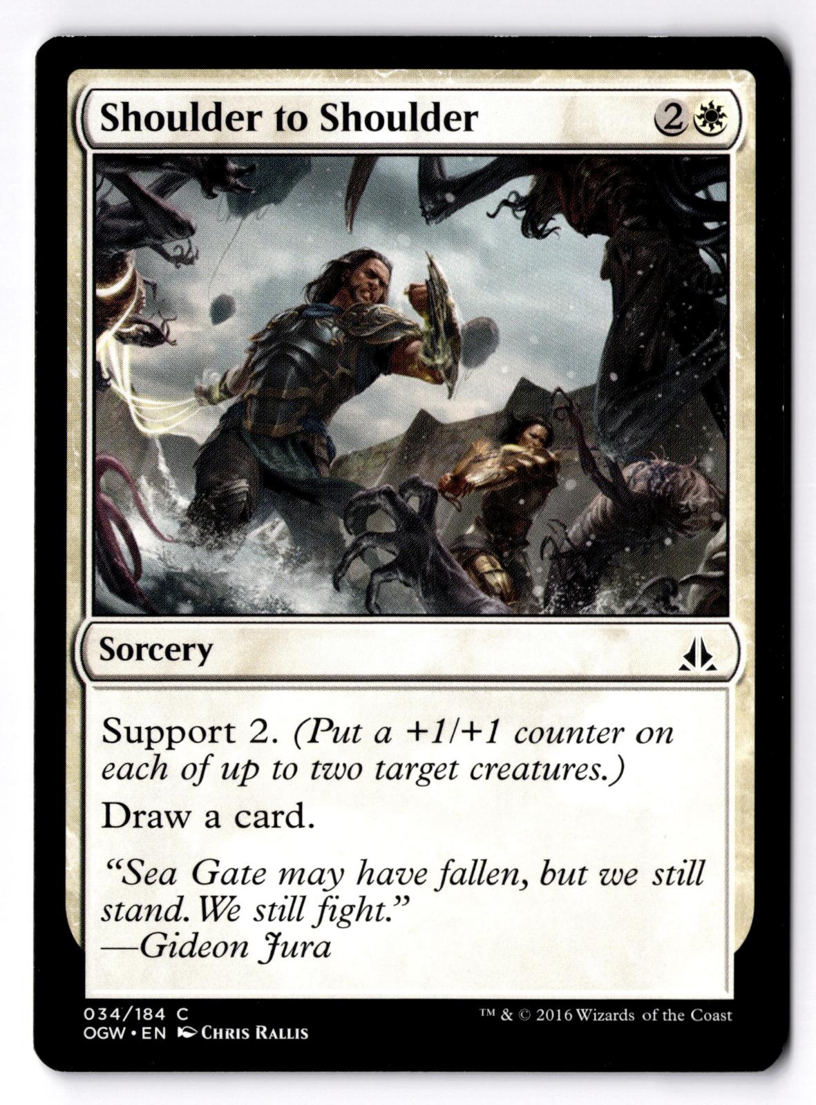 Shoulder to Shoulder 34 Common Oath of the Gatewatch Magic: The Gathering LP