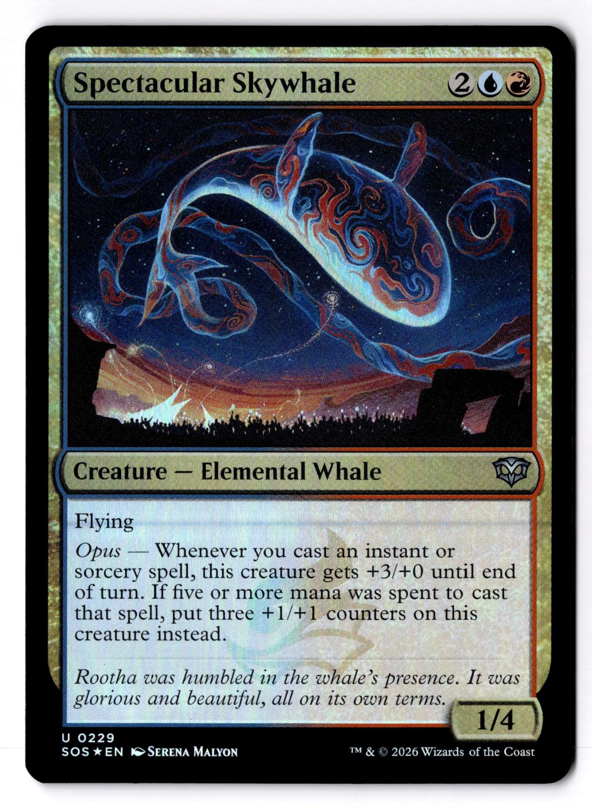 Spectacular Skywhale 229 Secrets of Strixhaven Magic: The Gathering Foil LP