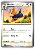 Herdier 075/086 Common White Flare Pokemon Near Mint
