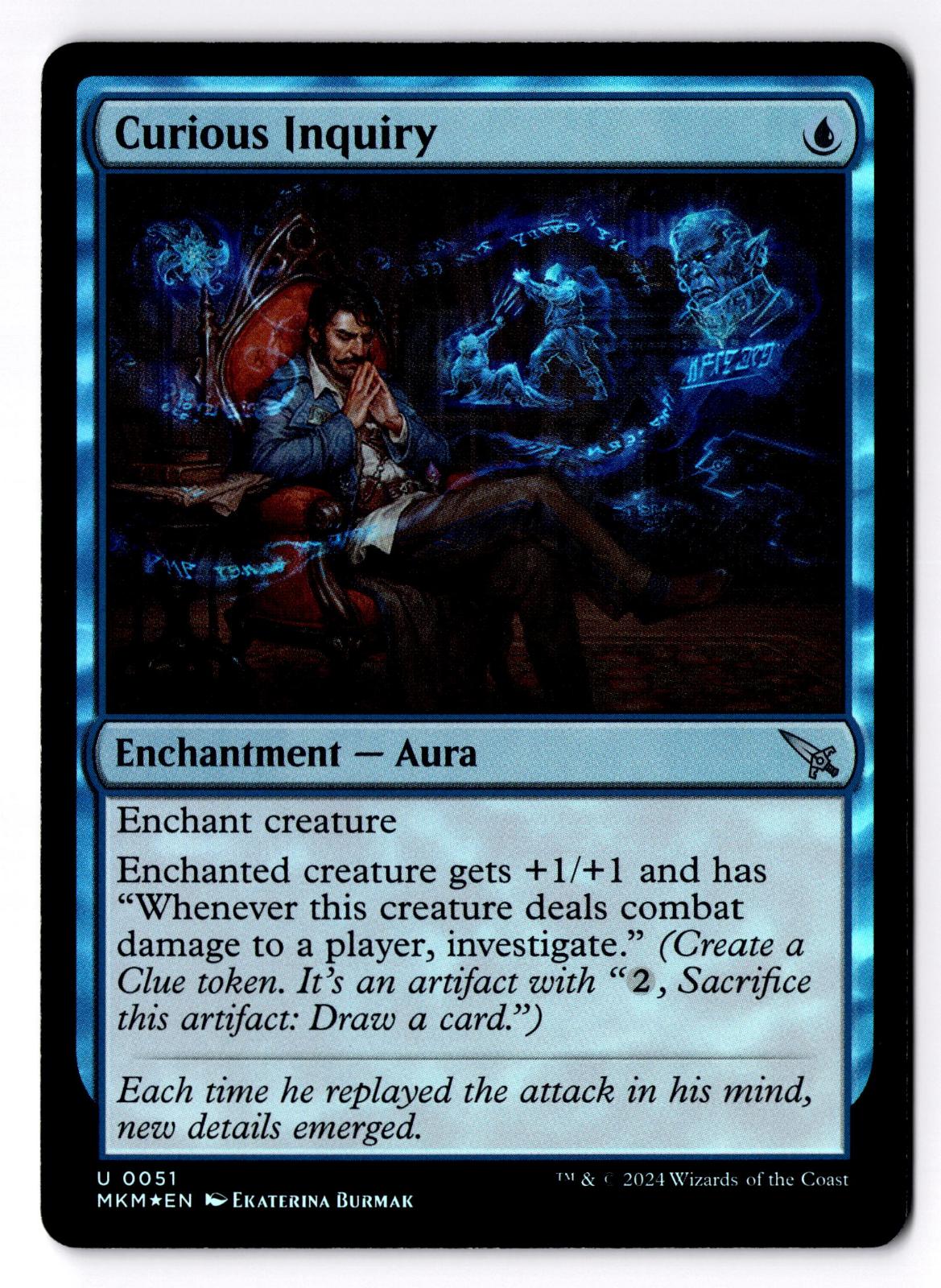 Curious Inquiry 51 Uncommon Murders at Karlov Manor Magic: The Gathering Foil LP