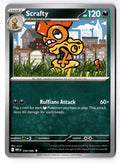 Scrafty 058/086 Uncommon White Flare Pokemon Near Mint