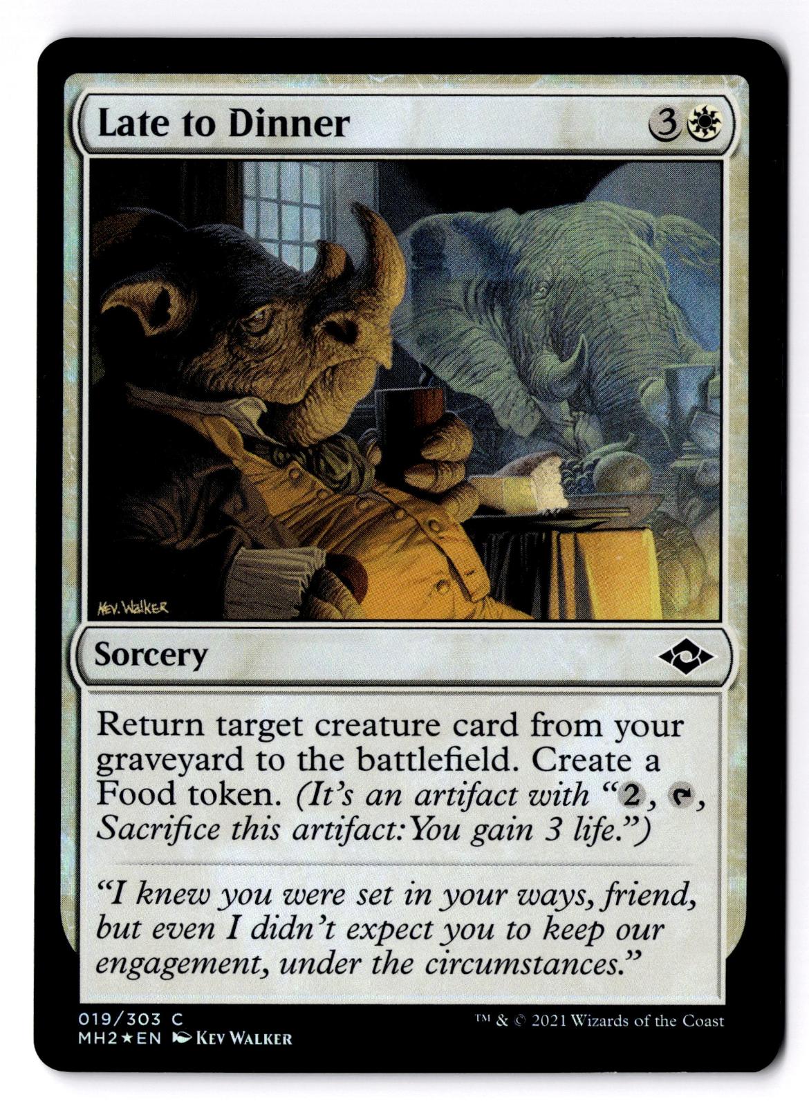 Late to Dinner 19 Common Modern Horizons 2 Magic: The Gathering Foil LP