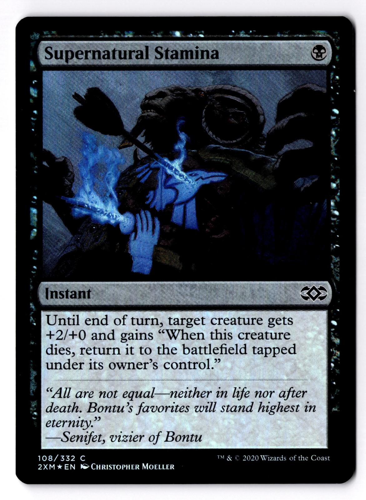 Supernatural Stamina 108 Common Double Masters Magic: The Gathering Foil LP