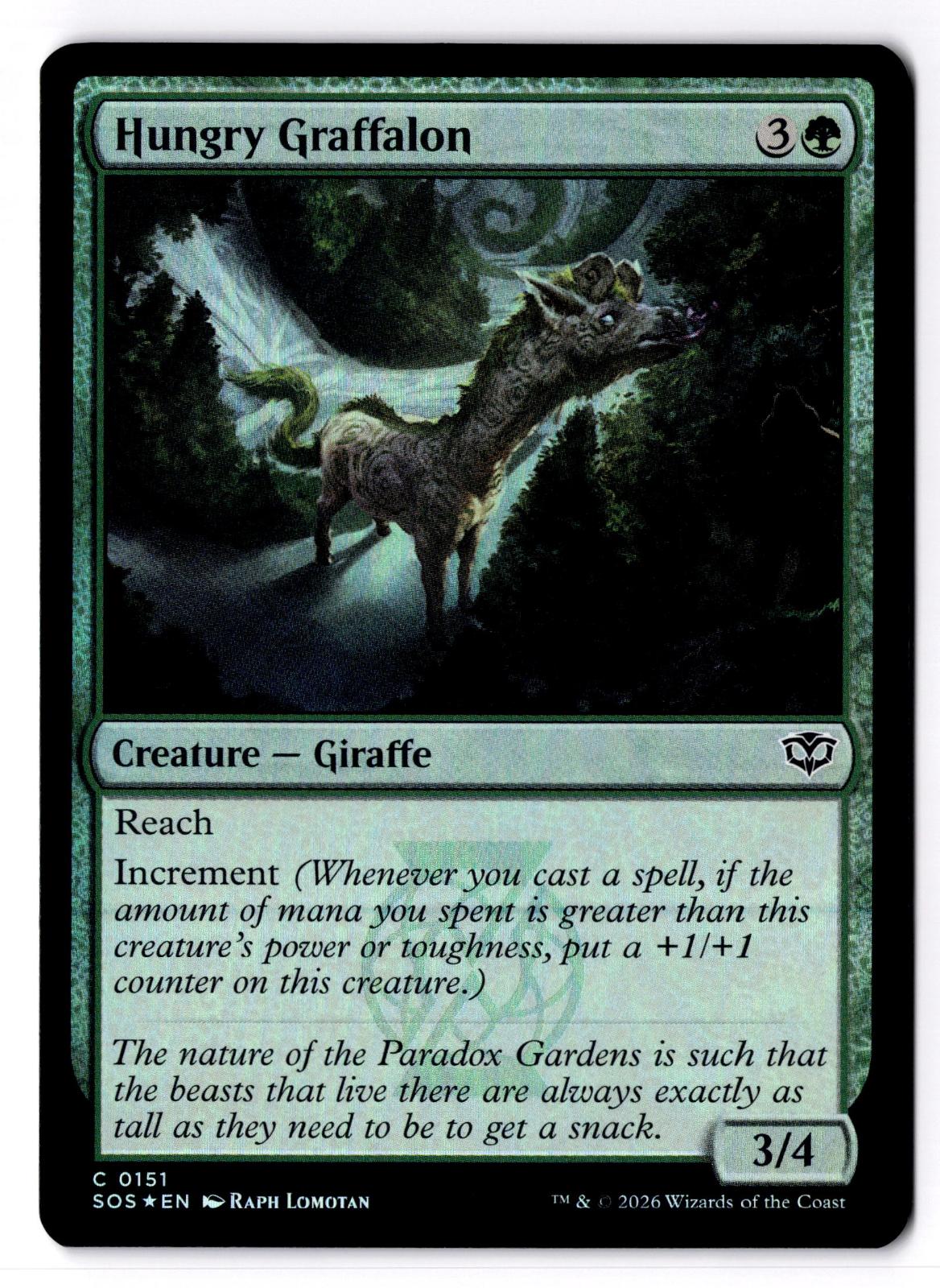 Hungry Graffalon 151 Common Secrets of Strixhaven Magic: The Gathering Foil LP