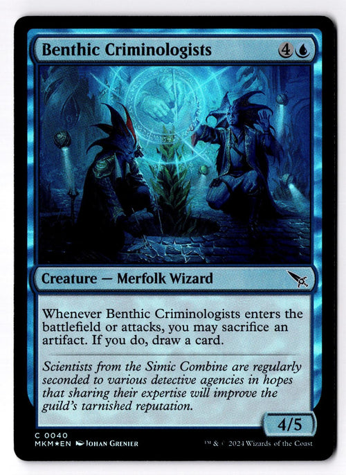 Benthic Criminologists 40 Murders at Karlov Manor Magic: The Gathering Foil LP