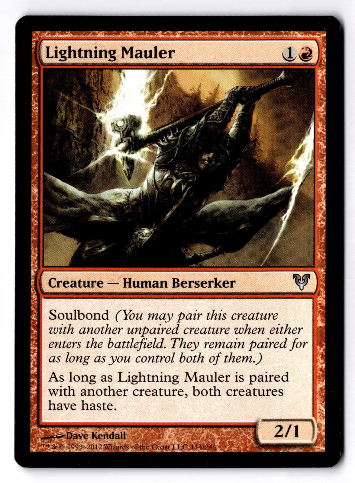 Lightning Mauler 144/244 Uncommon The List Reprints Magic: The Gathering MP