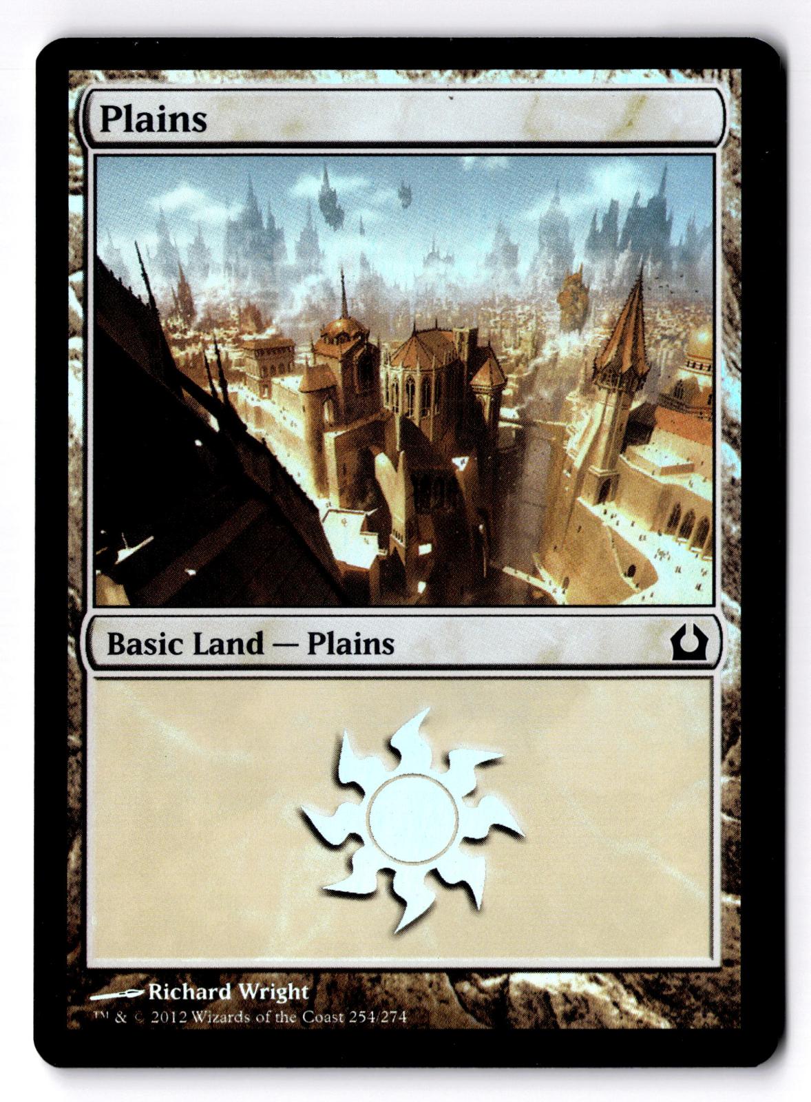 Plains (254) 254 Land Return to Ravnica Magic: The Gathering Foil Lightly Played