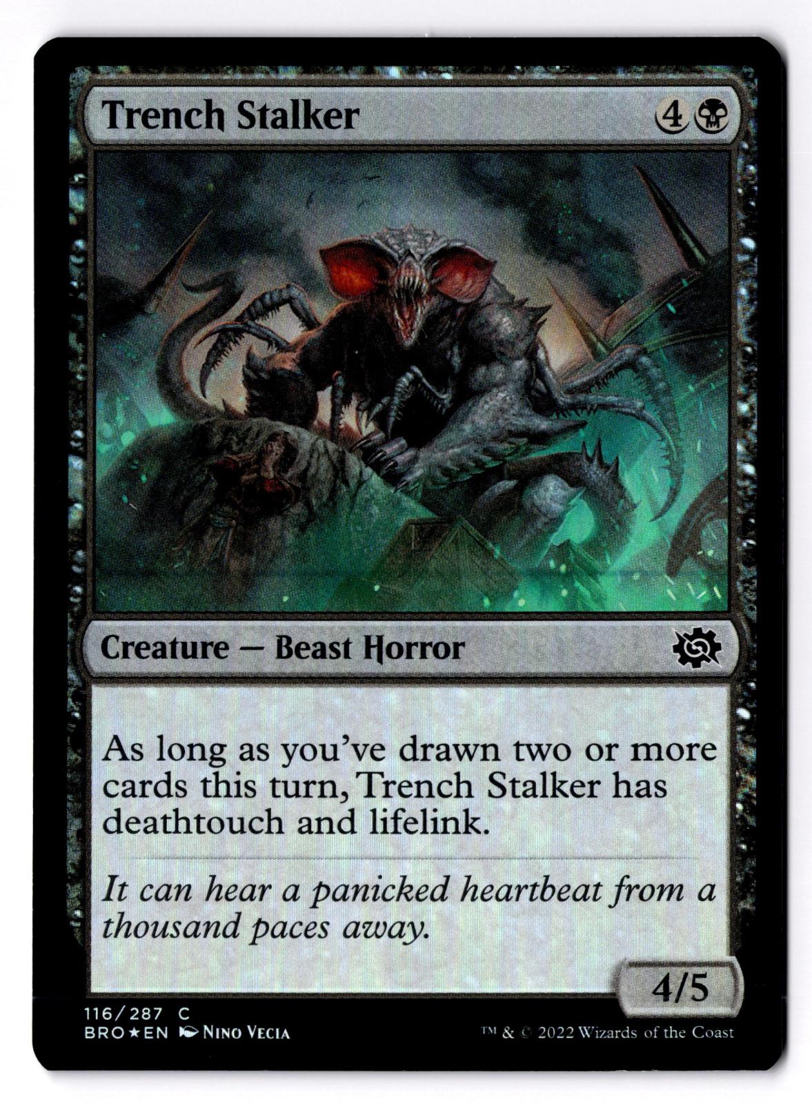 Trench Stalker 116 Common The Brothers' War Magic: The Gathering Foil LP