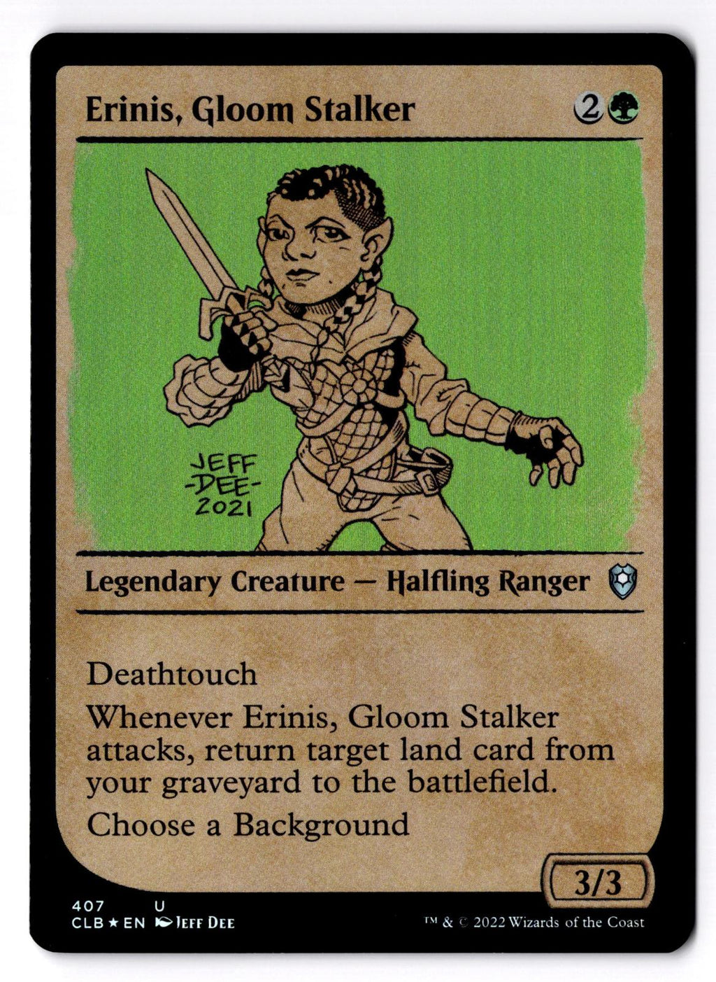 Erinis, Gloom Stalker (Showcase) 407 Magic: The Gathering Foil LP