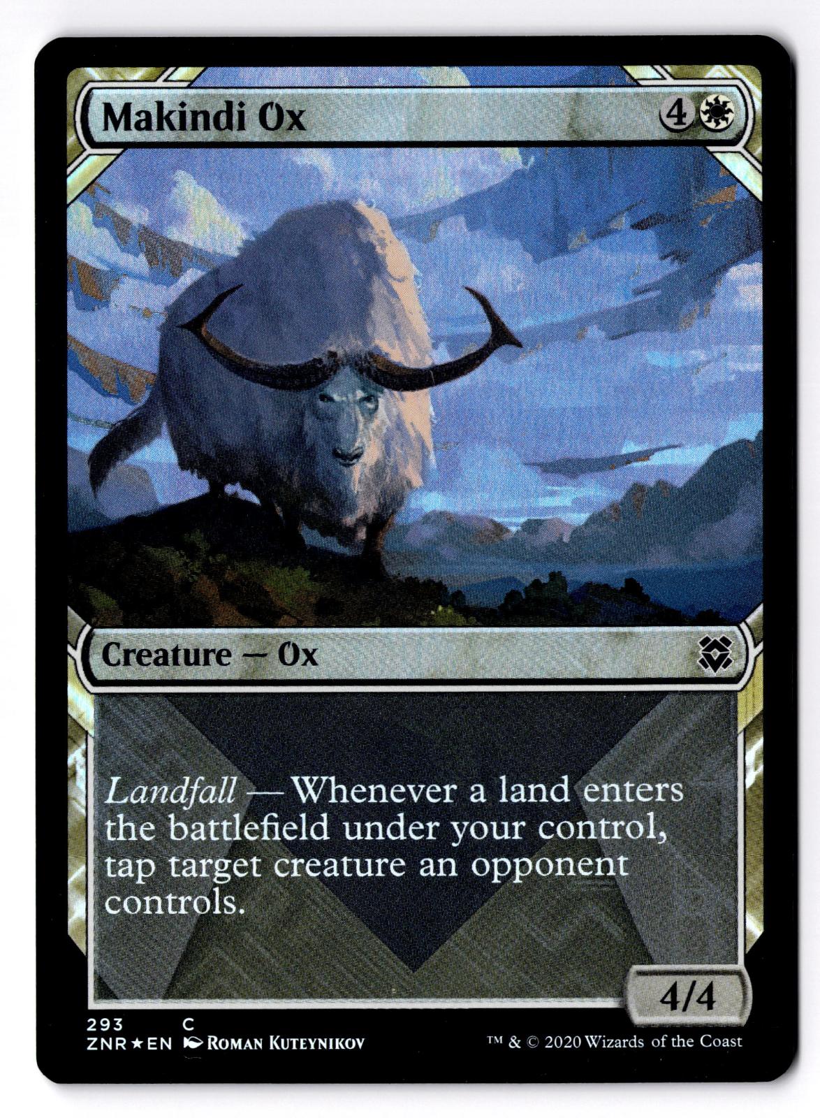 Makindi Ox (Showcase) 293 Common Zendikar Rising Magic: The Gathering Foil LP