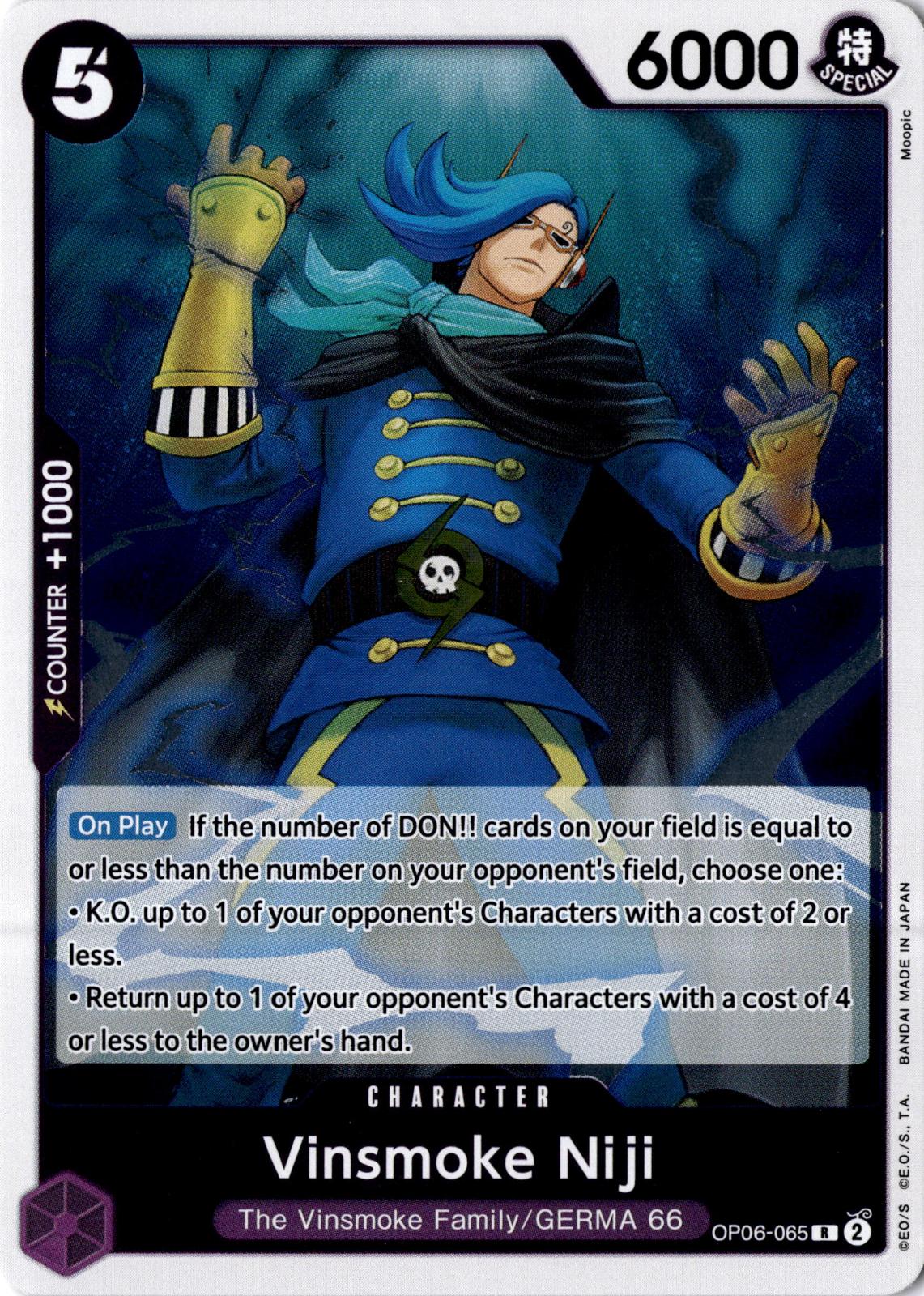 Vinsmoke Niji (065) OP06-065 Rare Wings of the Captain One Piece Foil Near Mint