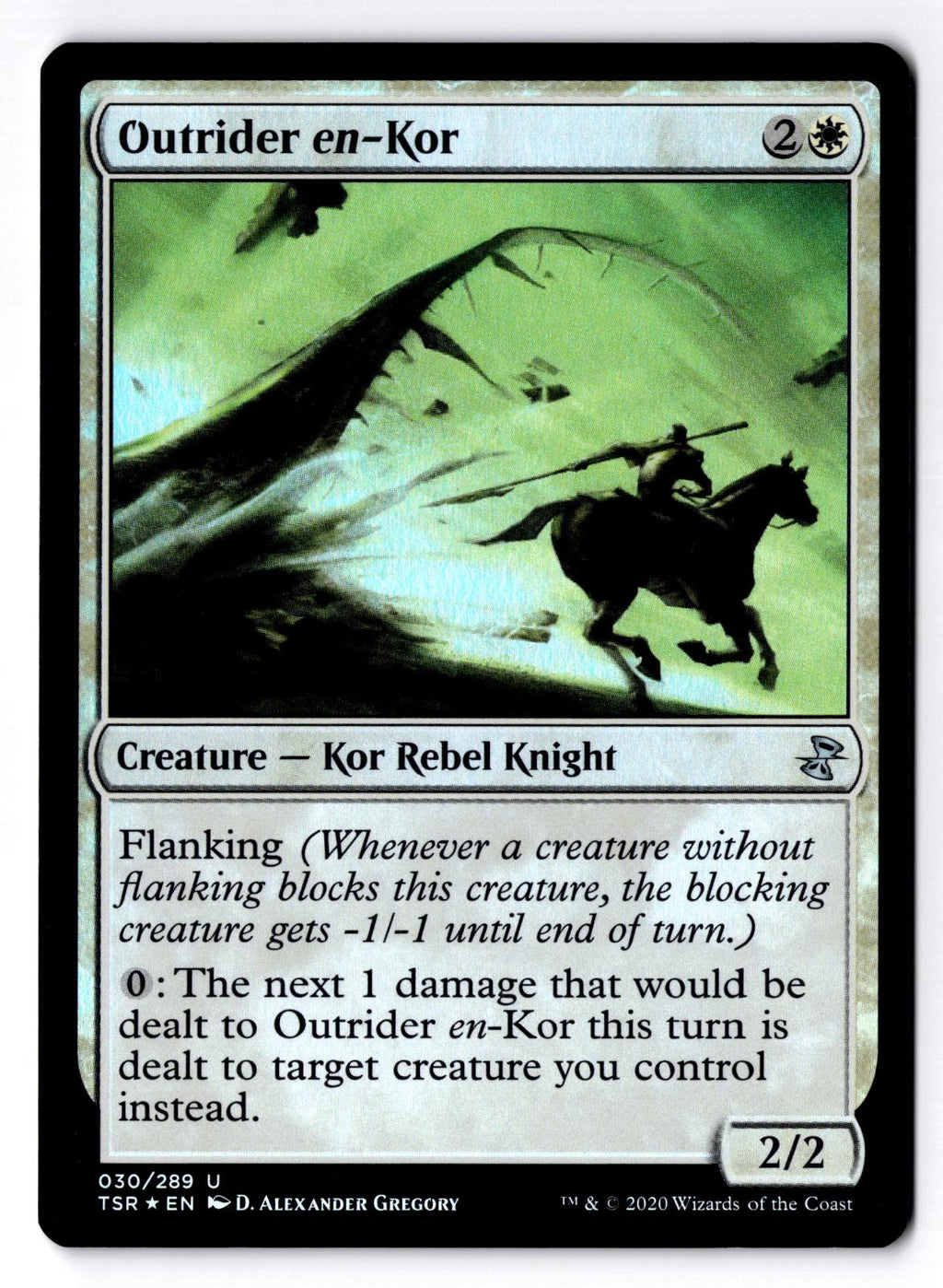 Outrider en-Kor 30 Uncommon Time Spiral: Remastered Magic: The Gathering Foil LP
