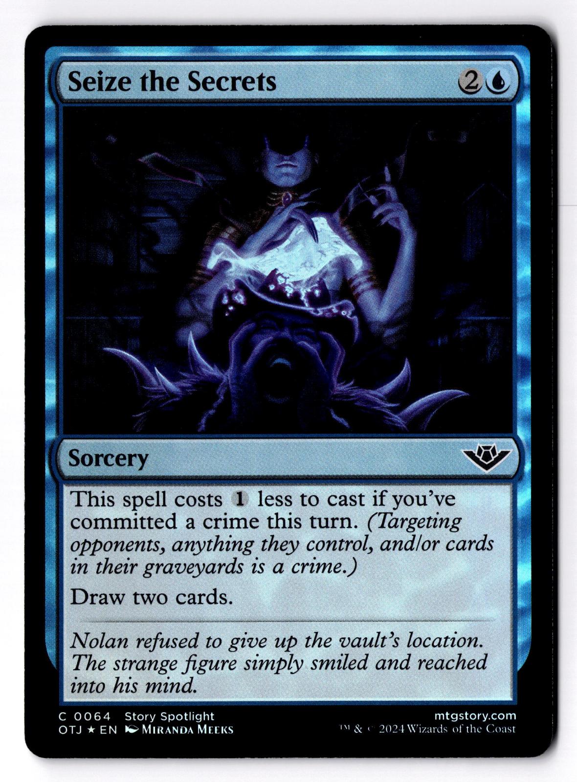 Seize the Secrets 64 Outlaws of Thunder Junction Magic: The Gathering Foil LP
