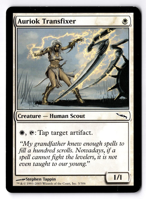 Auriok Transfixer 5 Common Mirrodin Magic: The Gathering Moderately Played