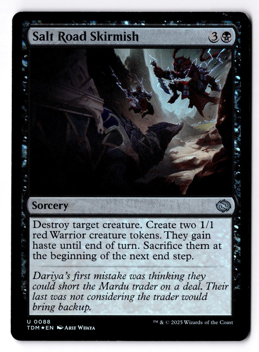 Salt Road Skirmish 88 Uncommon Tarkir: Dragonstorm Magic: The Gathering Foil LP