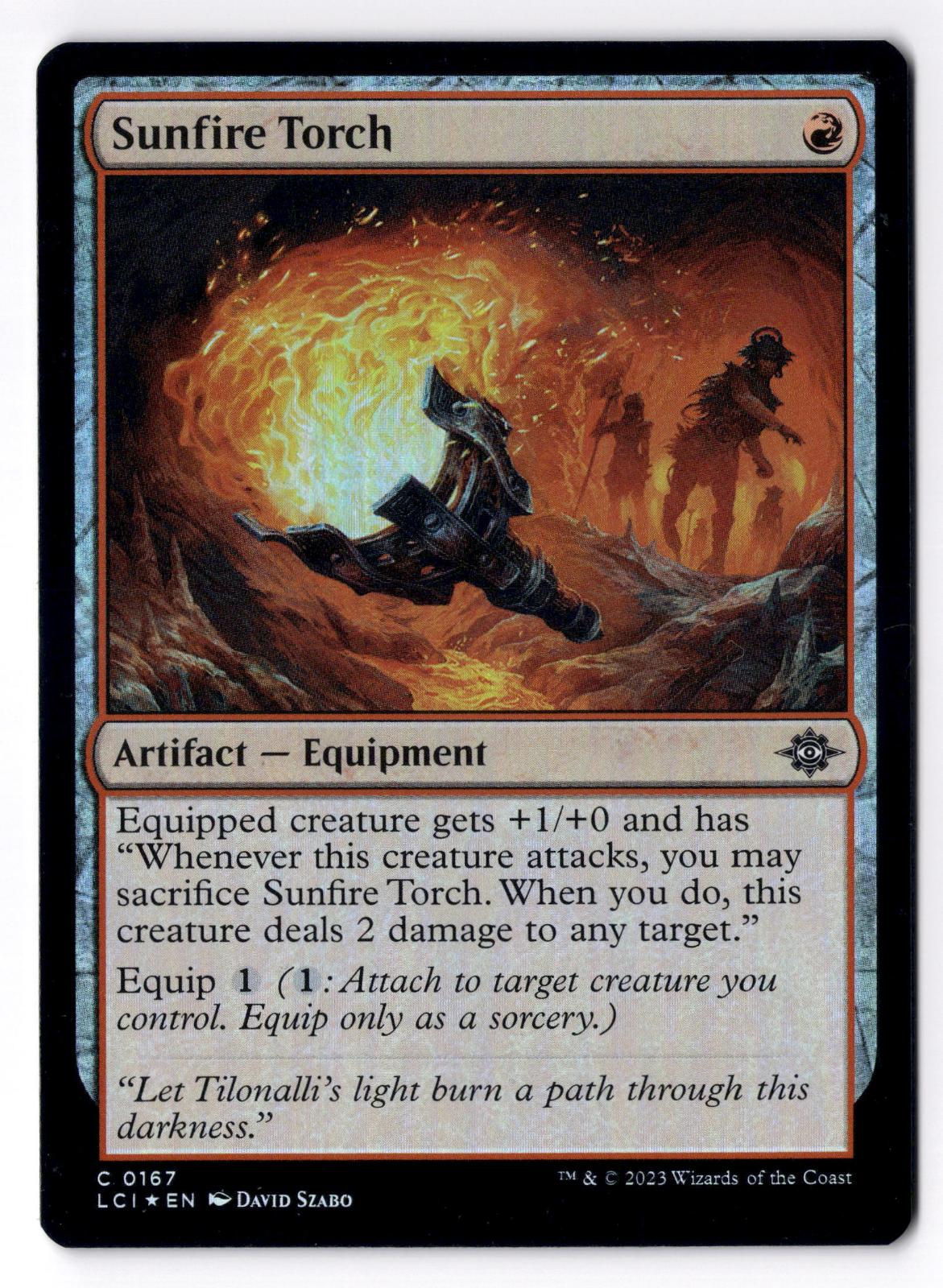 Sunfire Torch 167 Common The Lost Caverns of Ixalan Magic: The Gathering Foil LP