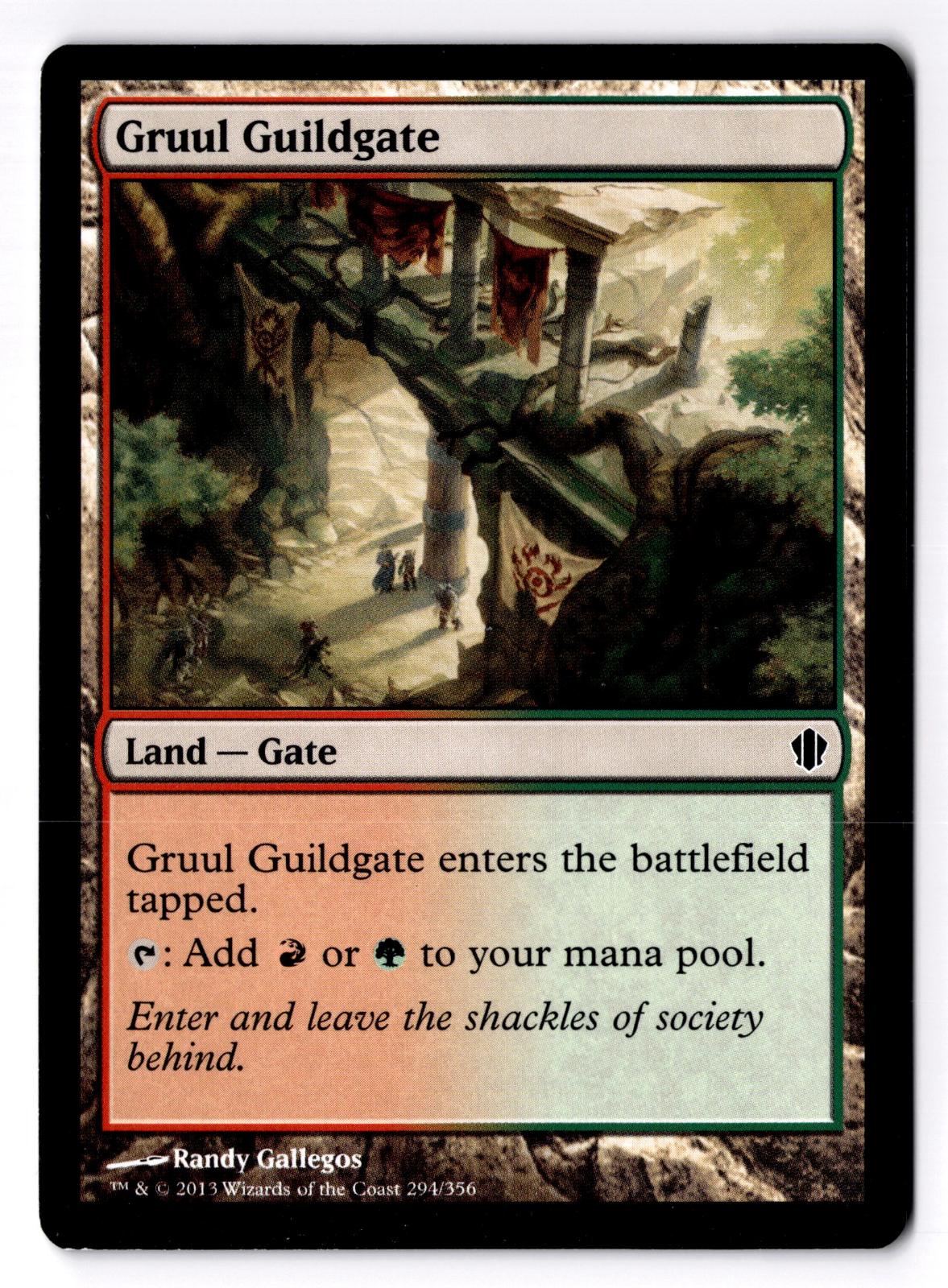 Gruul Guildgate 294 Common Commander 2013 Magic: The Gathering Moderately Played