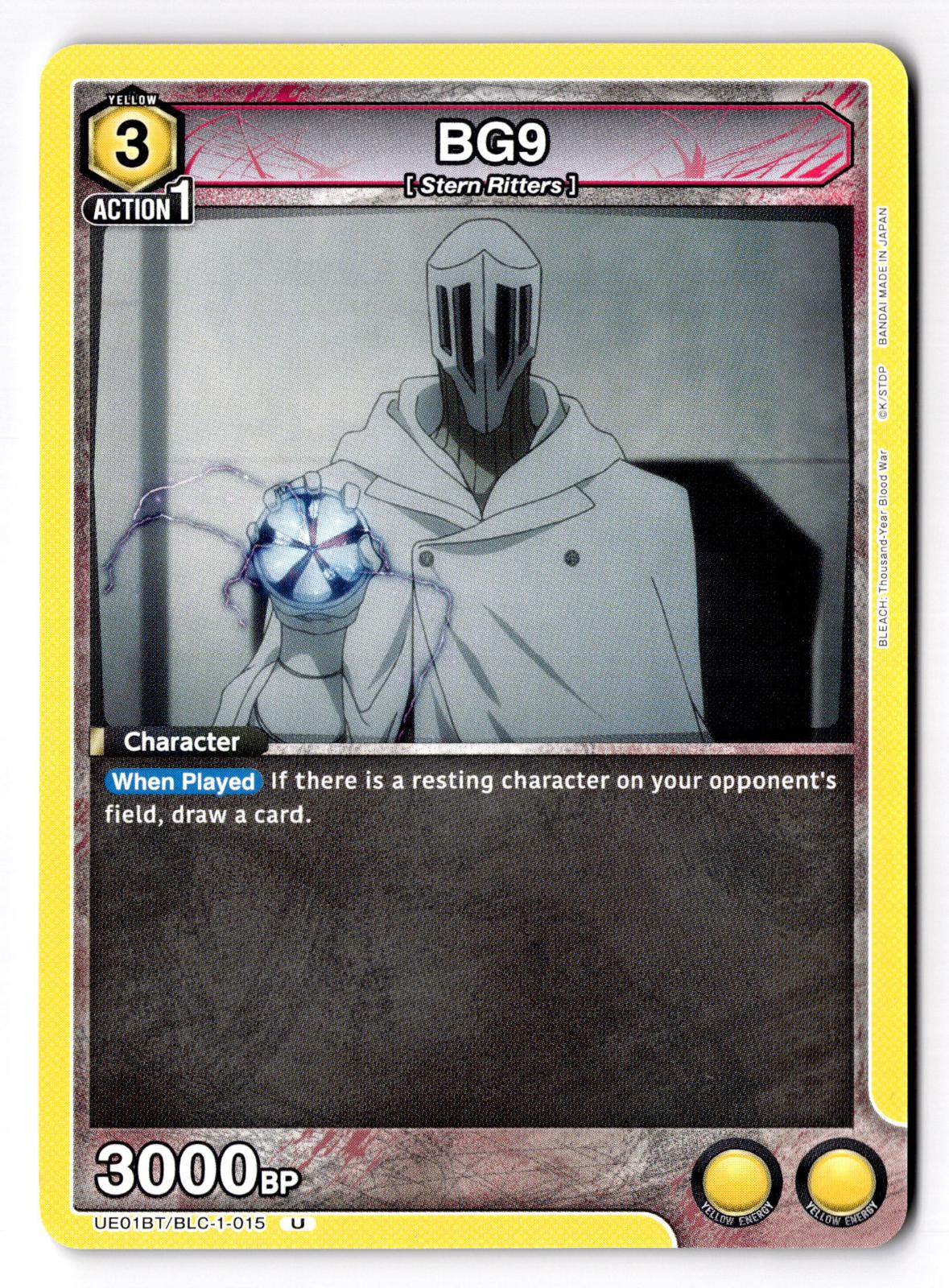 BG9 UE01BT/BLC-1-015 U UE01BT: BLEACH: Thousand-Year Blood War Union Arena NM
