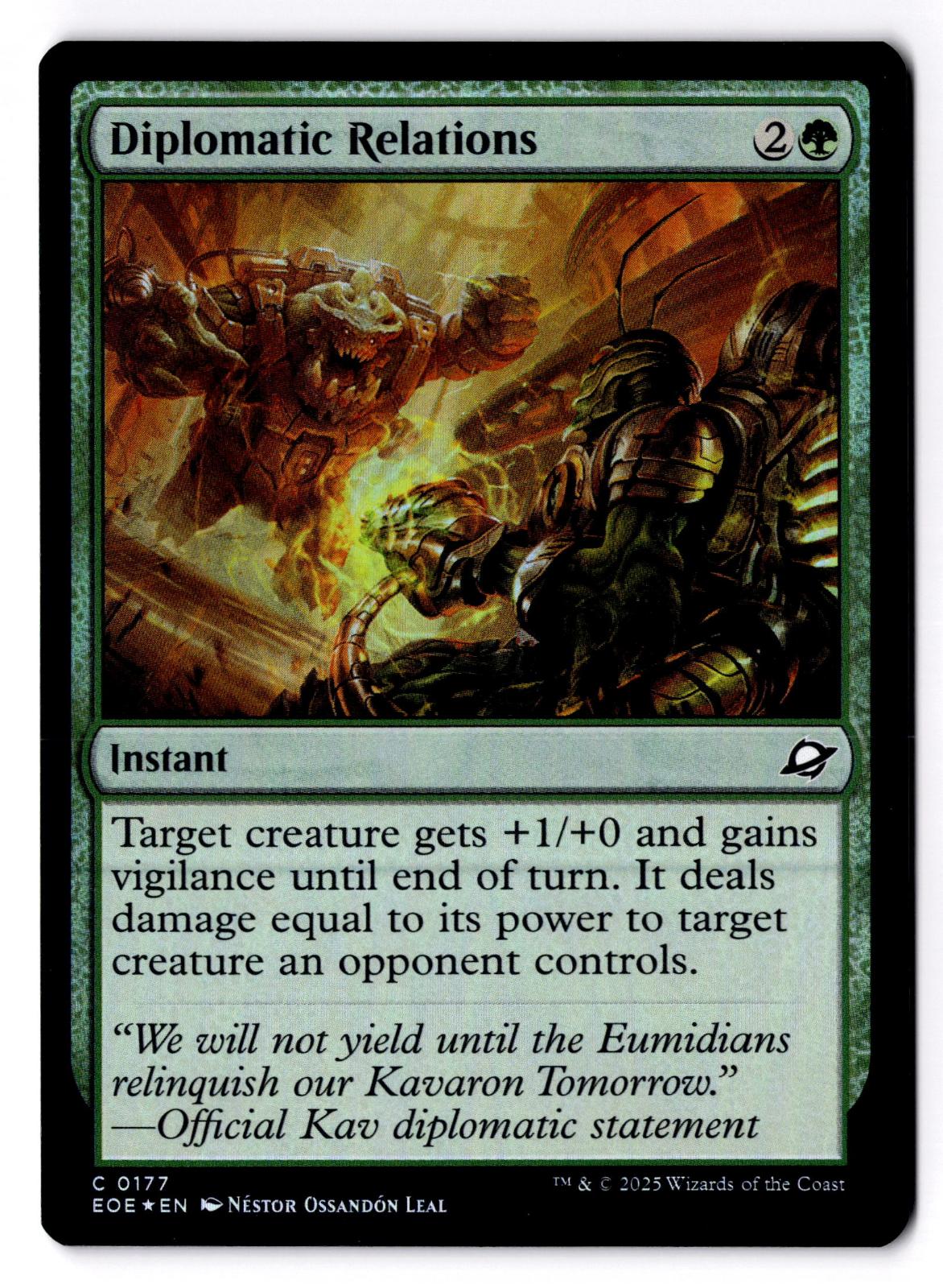 Diplomatic Relations 177 Common Edge of Eternities Magic: The Gathering Foil LP