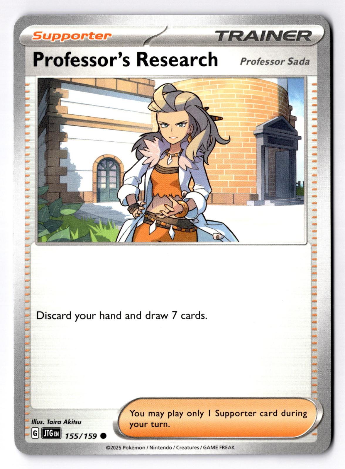 Professor's Research 155/159 Common Journey Together Pokemon Near Mint
