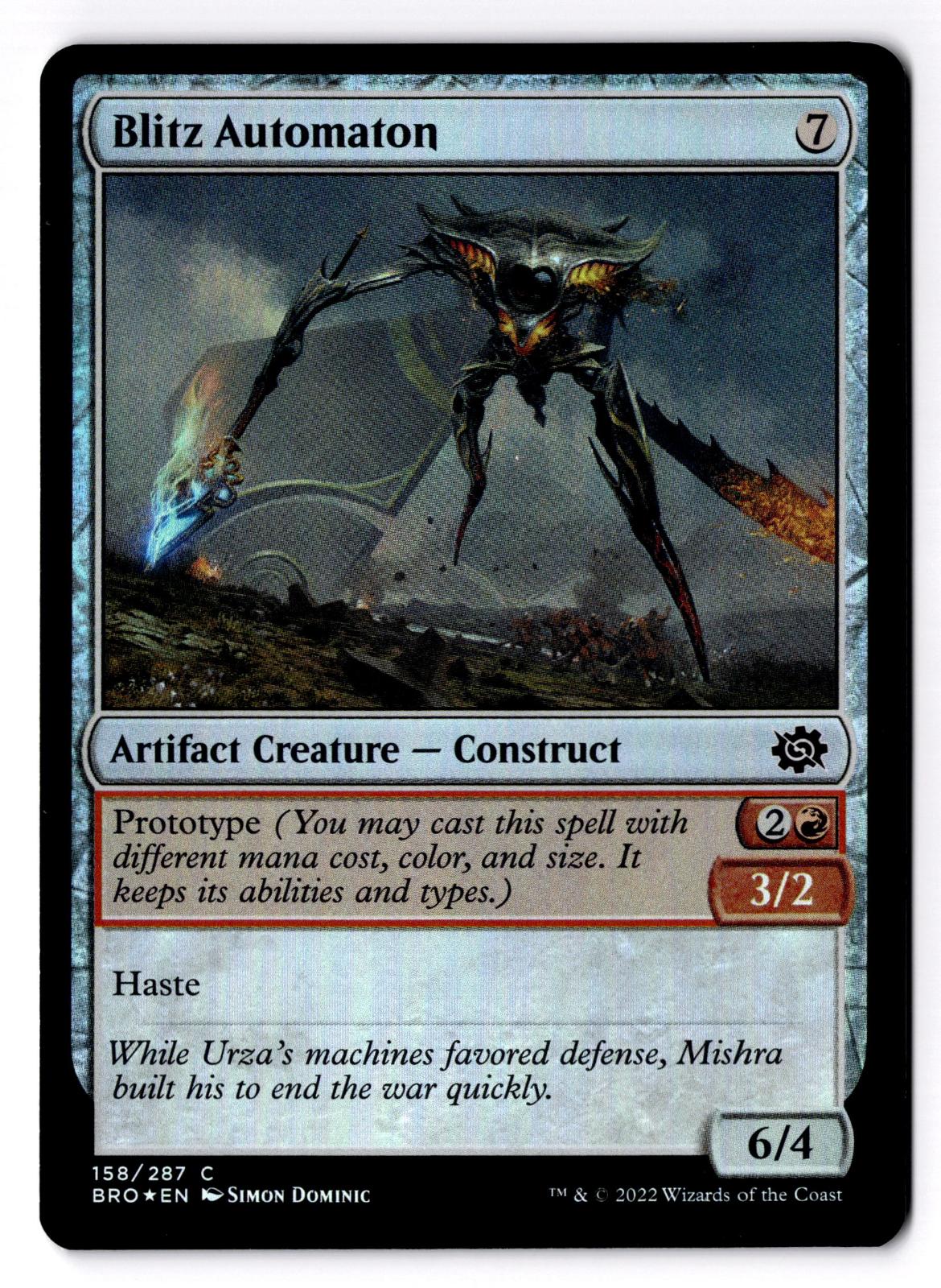 Blitz Automaton 158 Common The Brothers' War Magic: The Gathering Foil LP