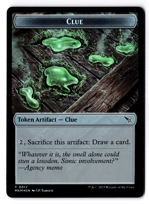 Clue (0017) // A 0044 Double-Sided Token 17 // 44 Magic: The Gathering Foil LP