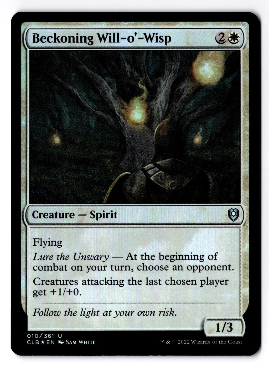 Beckoning Will-o'-Wisp 10 Magic: The Gathering Foil LP