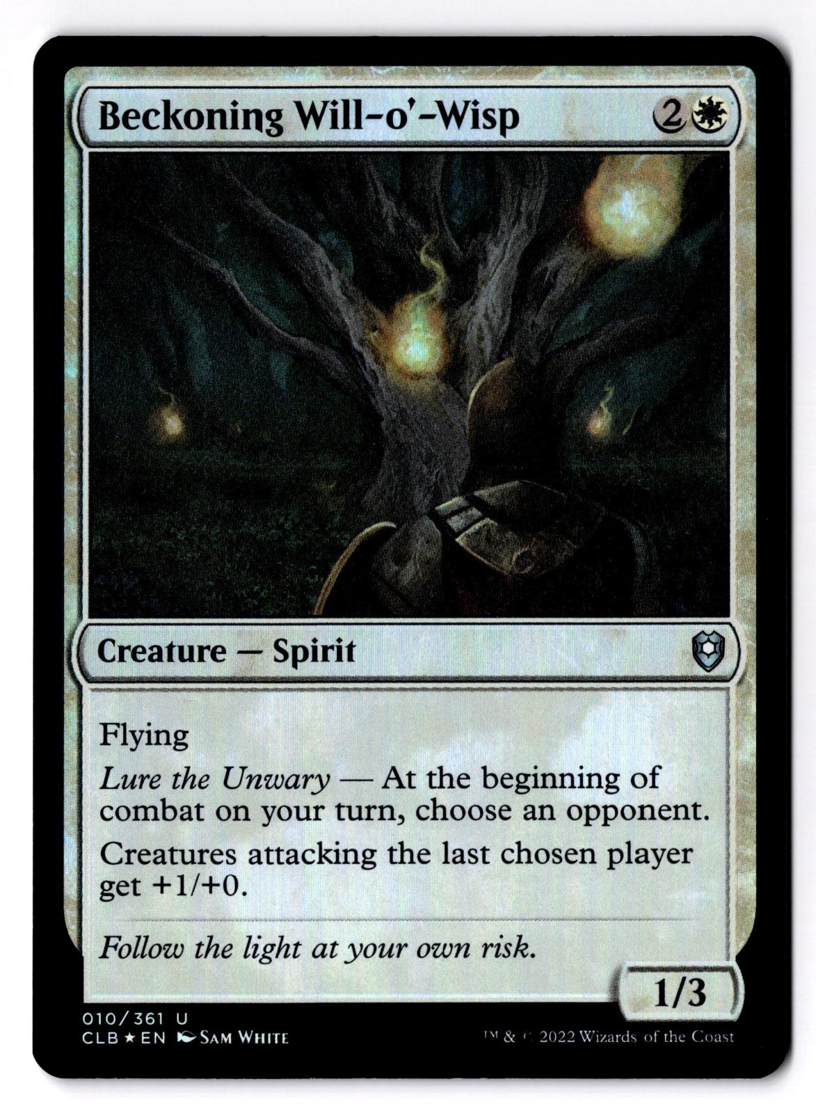 Beckoning Will-o'-Wisp 10 Magic: The Gathering Foil LP