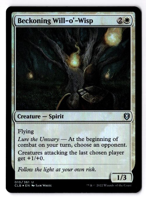 Beckoning Will-o'-Wisp 10 Magic: The Gathering Foil LP