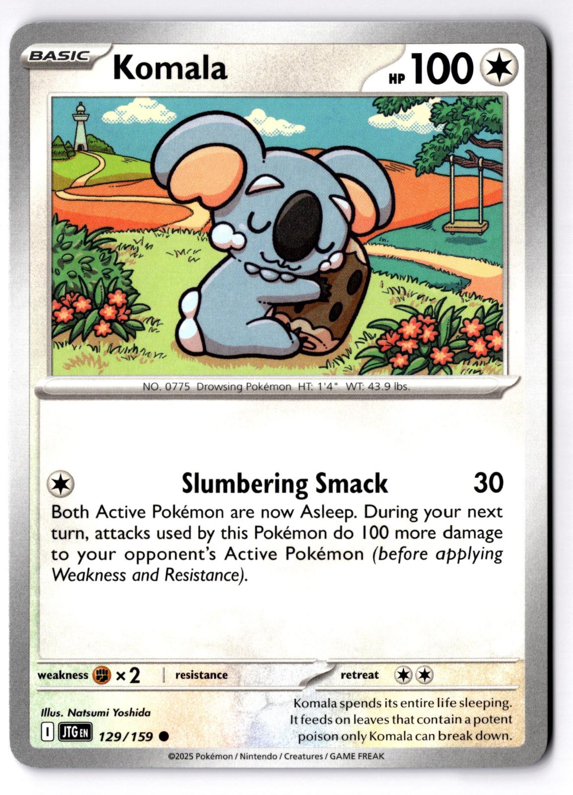 Komala 129/159 Common Journey Together Pokemon Near Mint