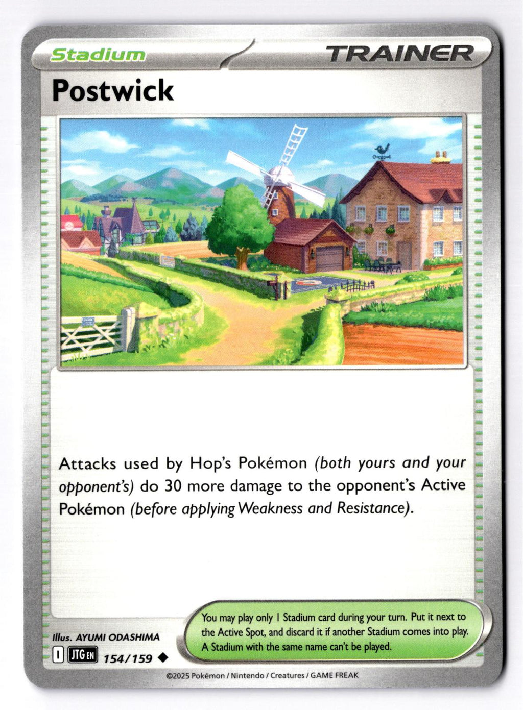 Postwick 154/159 Uncommon Journey Together Pokemon Near Mint