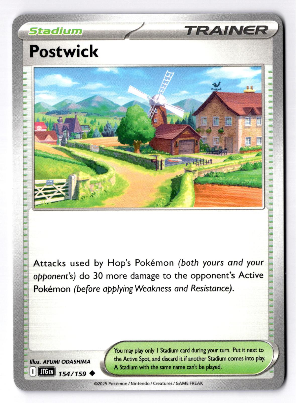 Postwick 154/159 Uncommon Journey Together Pokemon Near Mint