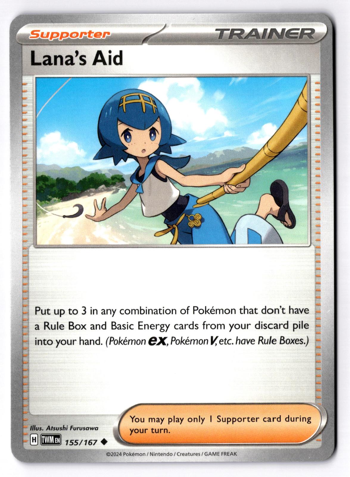 Lana's Aid 155/167 Uncommon Twilight Masquerade Pokemon Near Mint